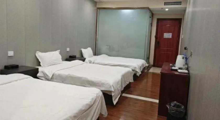 Bed in Shell Hotel Huainan Shou County Passenger Station Yaohai Grand Market