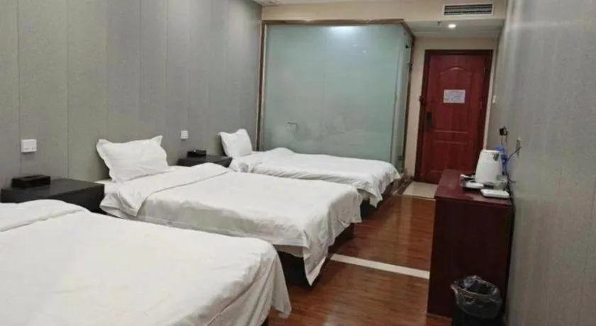 Bed in Shell Hotel Huainan Shou County Passenger Station Yaohai Grand Market