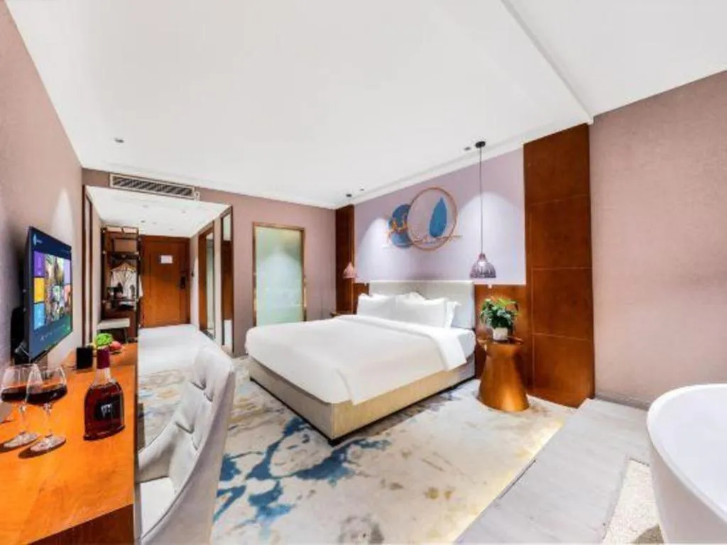 Bed in Xiangsu Boang Hotel