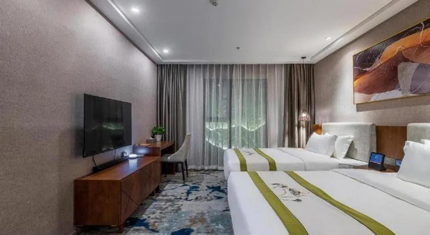 Bed in Xiangsu Boang Hotel
