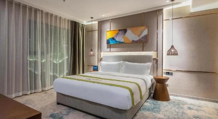 Bed in Xiangsu Boang Hotel