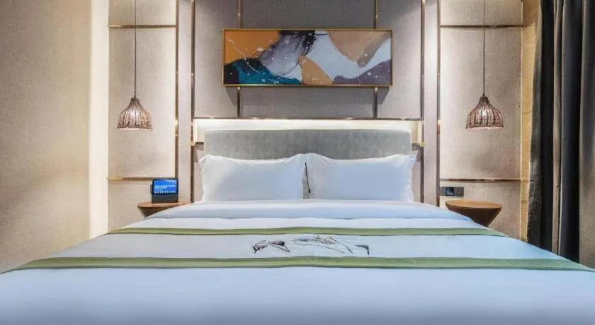 Bed in Xiangsu Boang Hotel