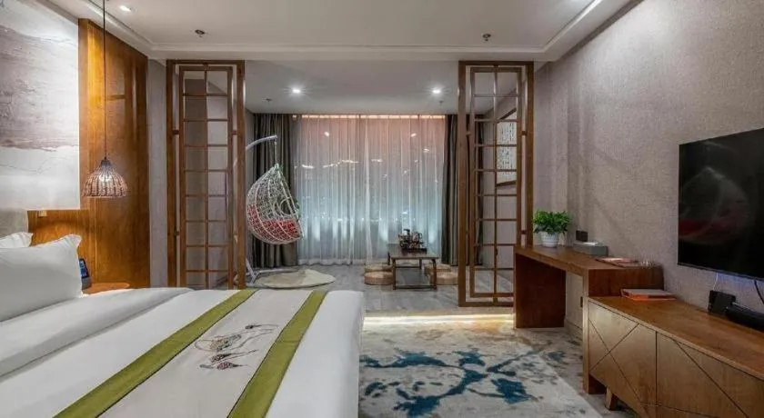 Bed in Xiangsu Boang Hotel