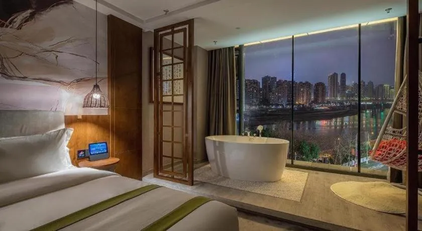 Bed in Xiangsu Boang Hotel