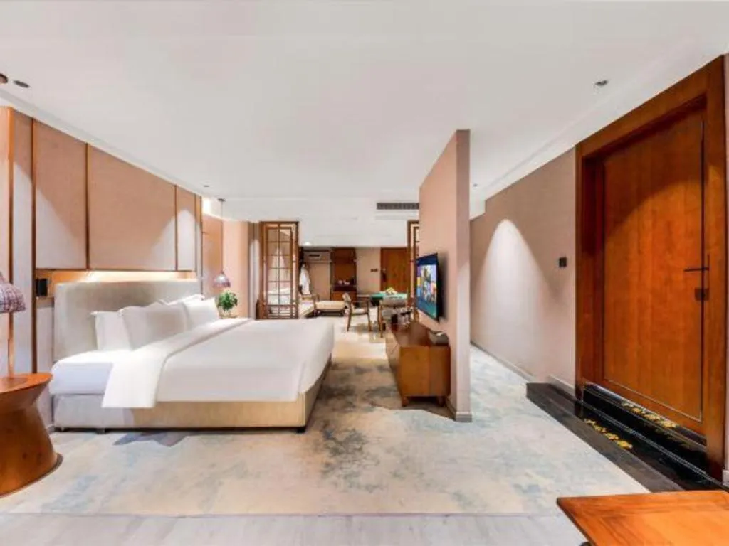 Bed in Xiangsu Boang Hotel