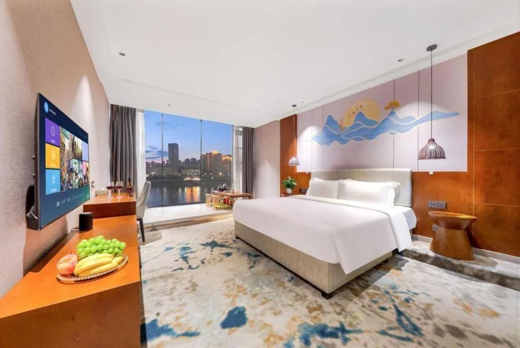 Bed in Xiangsu Boang Hotel