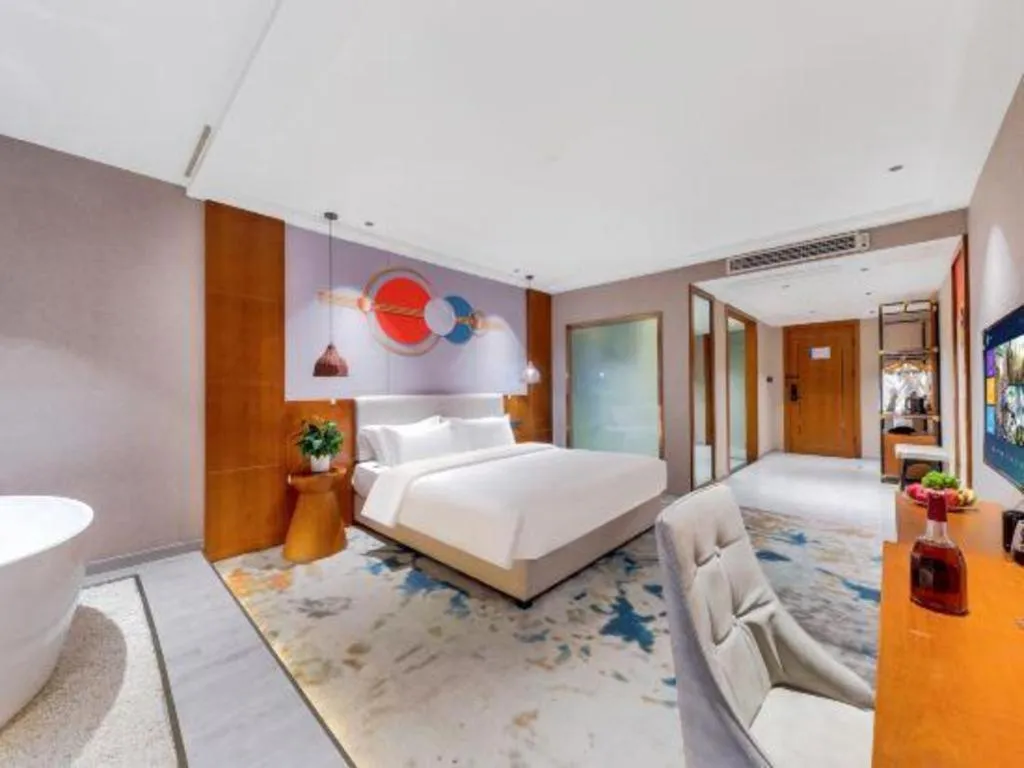 Bed in Xiangsu Boang Hotel