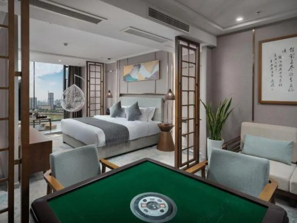 Bed in Xiangsu Boang Hotel