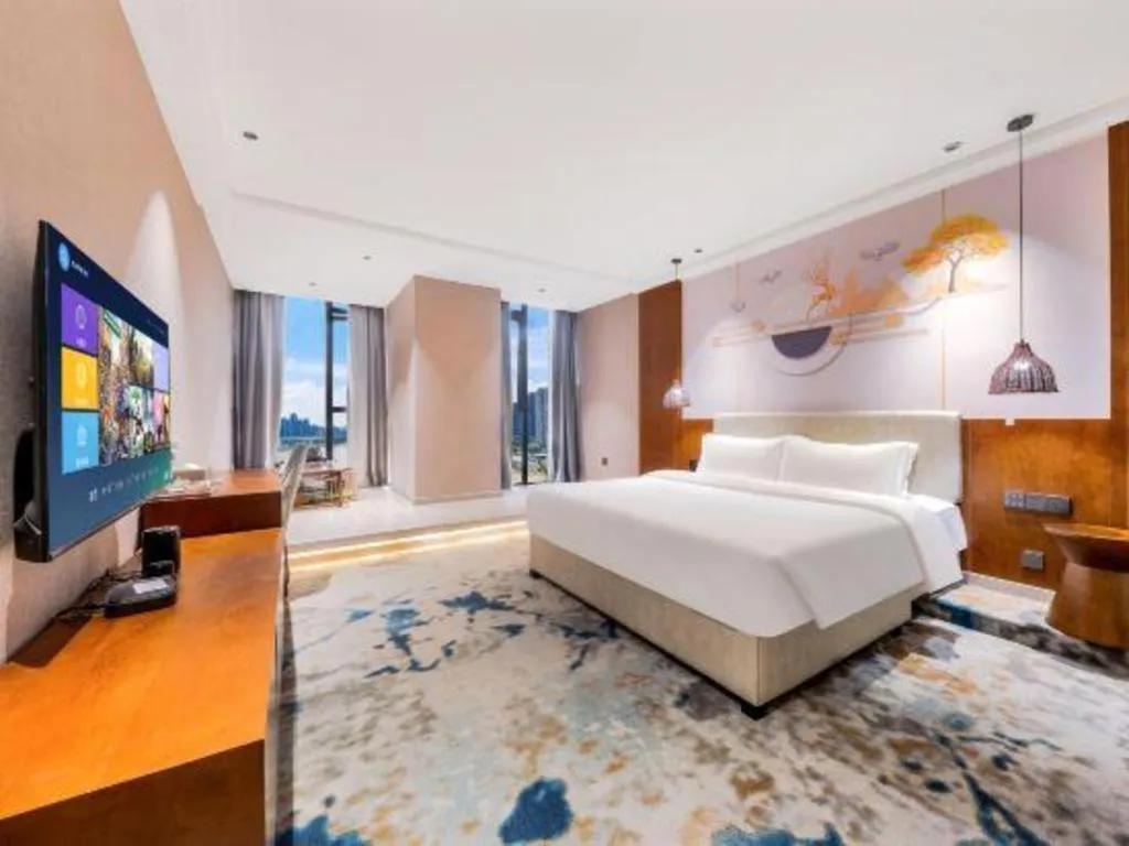 Bed in Xiangsu Boang Hotel