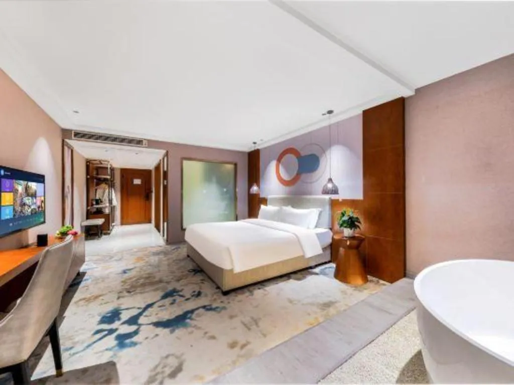 Bed in Xiangsu Boang Hotel