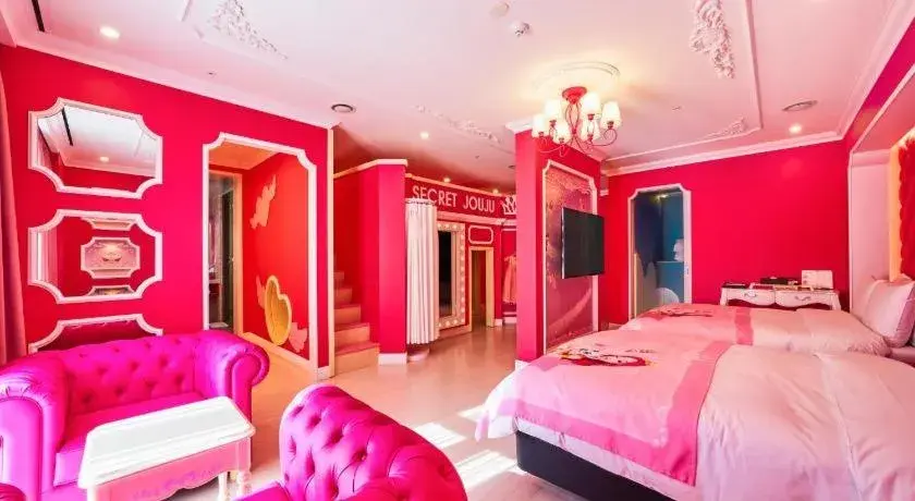 Bed in The Bloomvista Bed in The Bloomvista