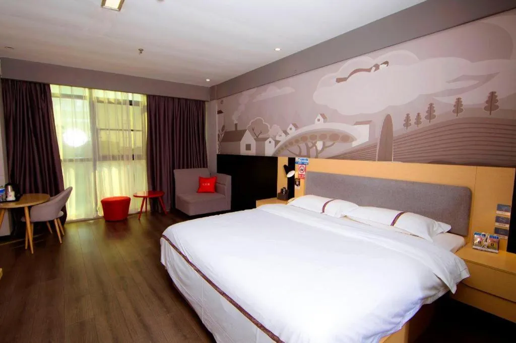 Bed in Thank Inn Jiangxi Nanchang Anyi County Fenghuangshan Industrial Park