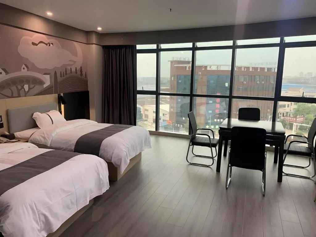 Bed in Thank Inn Jiangxi Nanchang Anyi County Fenghuangshan Industrial Park