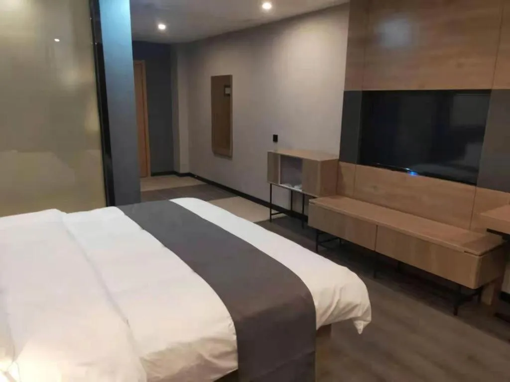 Bed in Thank Inn Jiangxi Nanchang Anyi County Fenghuangshan Industrial Park