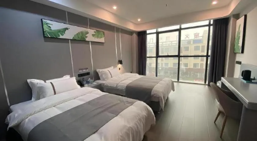 Bed in Thank Inn Jiangxi Nanchang Anyi County Fenghuangshan Industrial Park