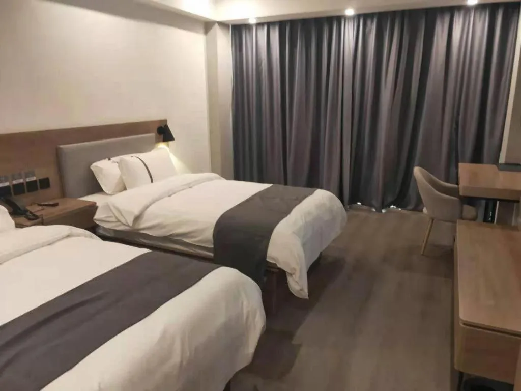 Bed in Thank Inn Jiangxi Nanchang Anyi County Fenghuangshan Industrial Park