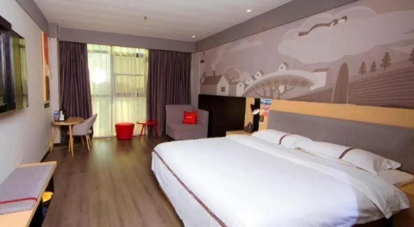 Bed in Thank Inn Jiangxi Nanchang Anyi County Fenghuangshan Industrial Park