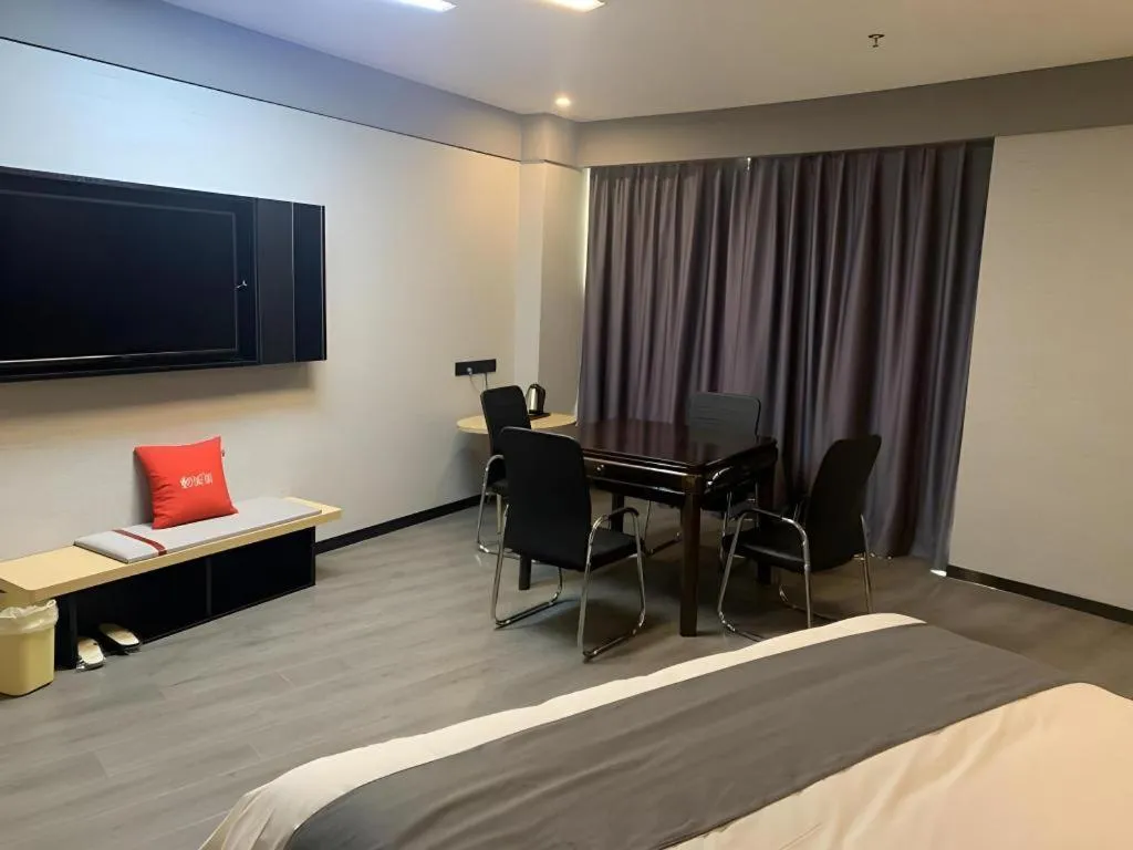 Bed in Thank Inn Jiangxi Nanchang Anyi County Fenghuangshan Industrial Park