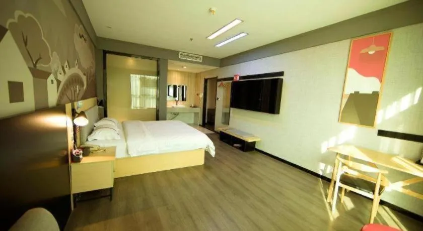 Bed in Thank Inn Jiangxi Nanchang Anyi County Fenghuangshan Industrial Park
