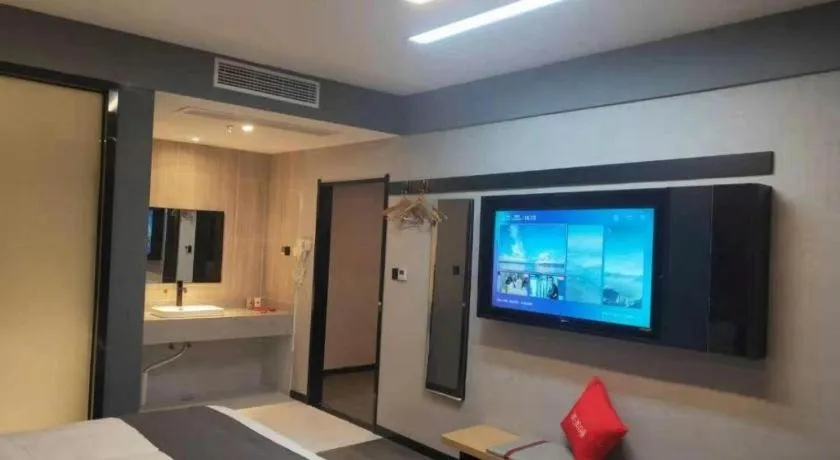 Bed in Thank Inn Jiangxi Nanchang Anyi County Fenghuangshan Industrial Park