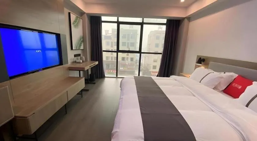 Bed in Thank Inn Jiangxi Nanchang Anyi County Fenghuangshan Industrial Park