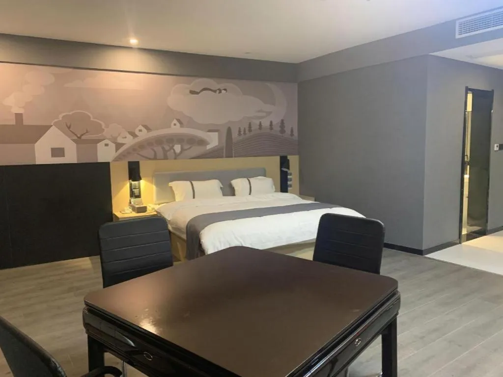 Bed in Thank Inn Jiangxi Nanchang Anyi County Fenghuangshan Industrial Park