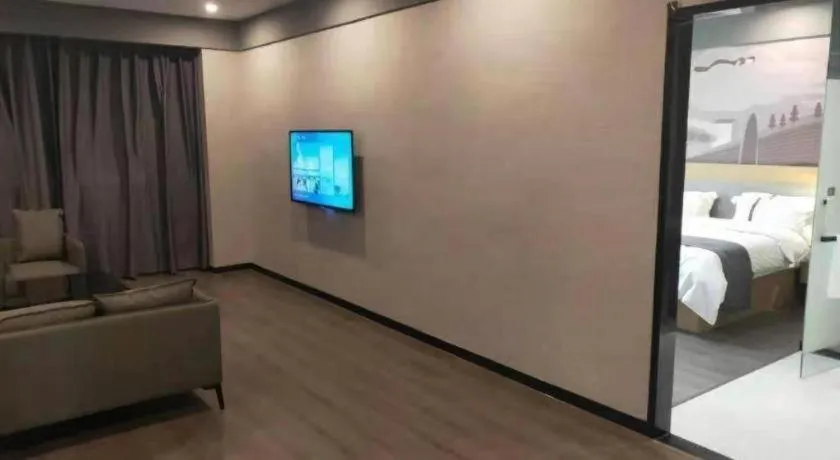 Bed in Thank Inn Jiangxi Nanchang Anyi County Fenghuangshan Industrial Park