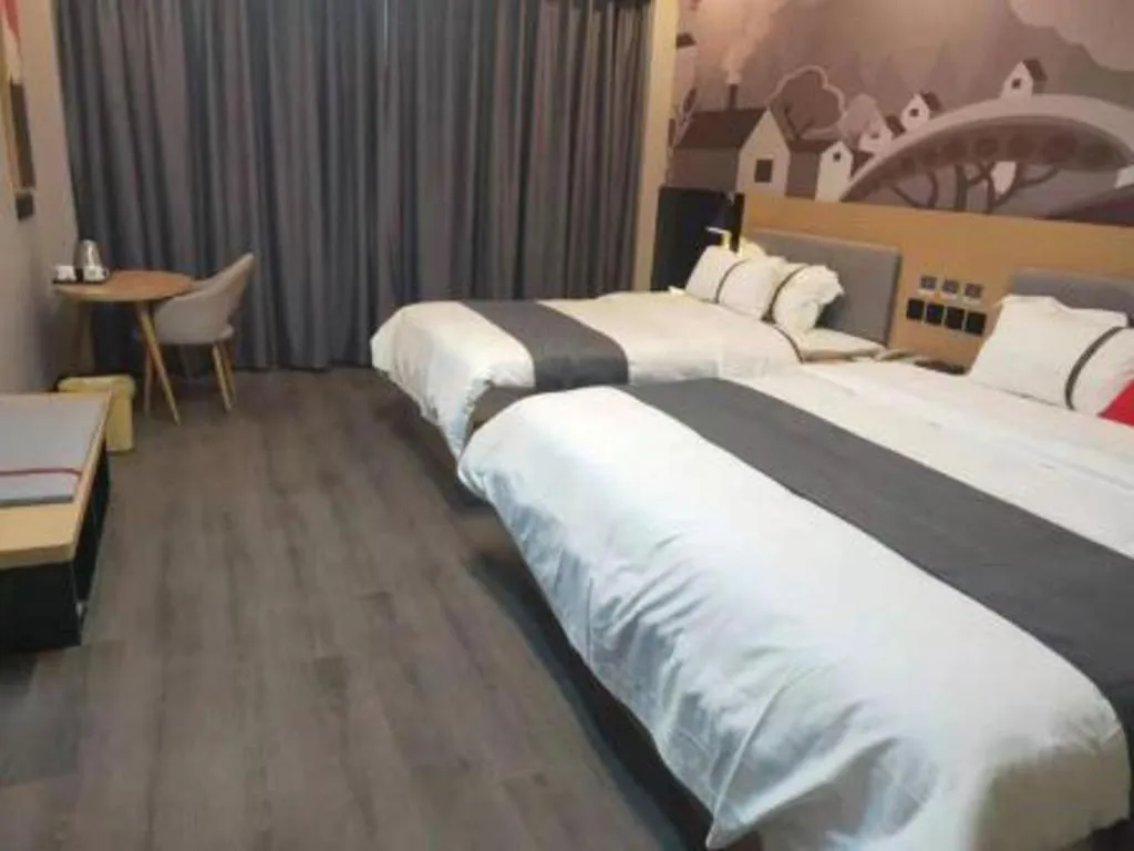 Bed in Thank Inn Jiangxi Nanchang Anyi County Fenghuangshan Industrial Park