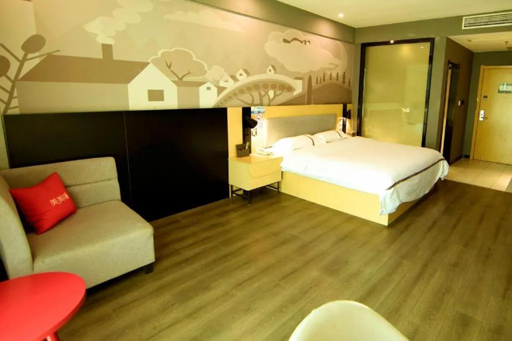 Bed in Thank Inn Jiangxi Nanchang Anyi County Fenghuangshan Industrial Park