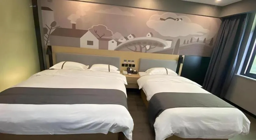Bed in Thank Inn Jiangxi Nanchang Anyi County Fenghuangshan Industrial Park
