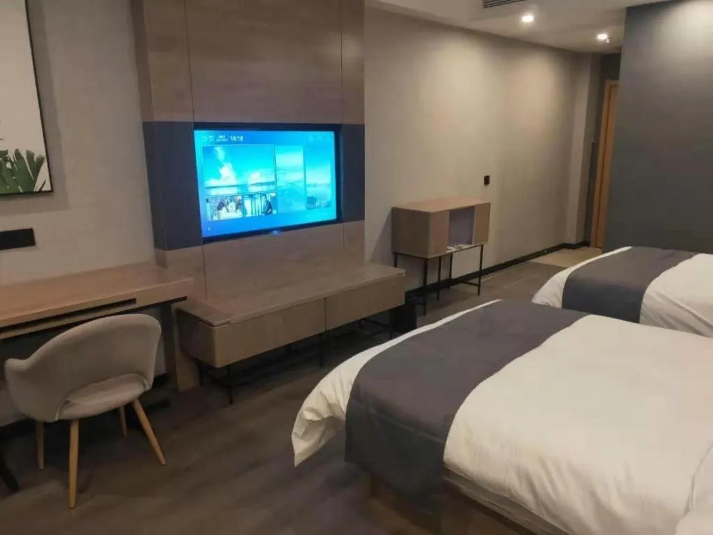 Bed in Thank Inn Jiangxi Nanchang Anyi County Fenghuangshan Industrial Park
