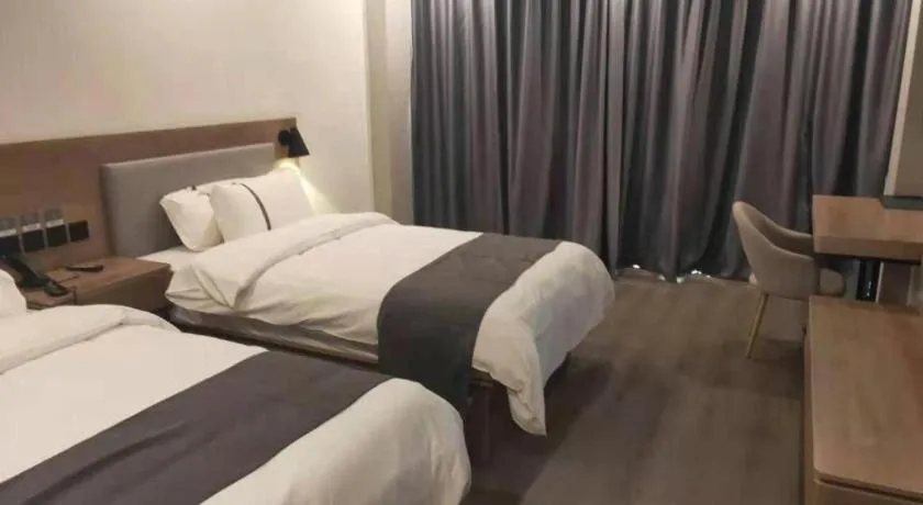 Bed in Thank Inn Jiangxi Nanchang Anyi County Fenghuangshan Industrial Park