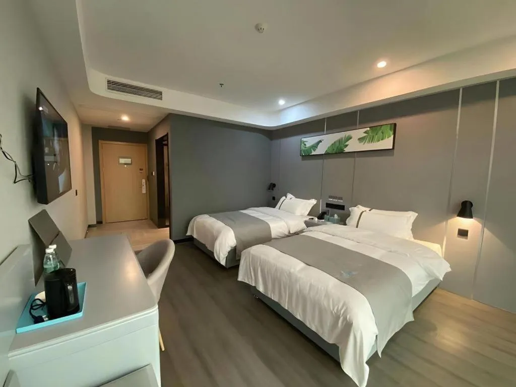 Bed in Thank Inn Jiangxi Nanchang Anyi County Fenghuangshan Industrial Park