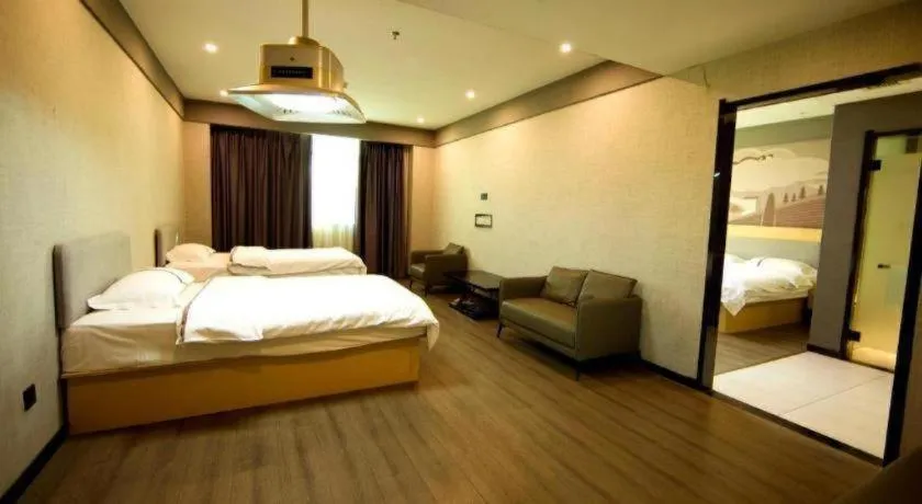 Bed in Thank Inn Jiangxi Nanchang Anyi County Fenghuangshan Industrial Park