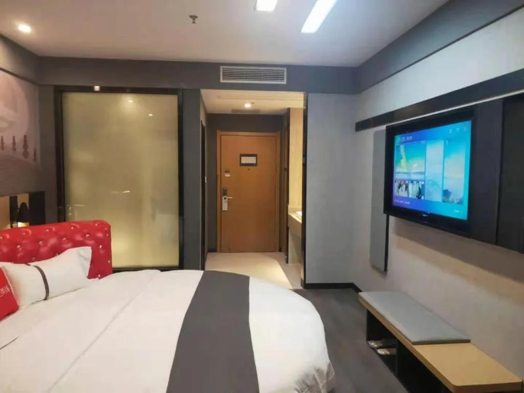 Bed in Thank Inn Jiangxi Nanchang Anyi County Fenghuangshan Industrial Park
