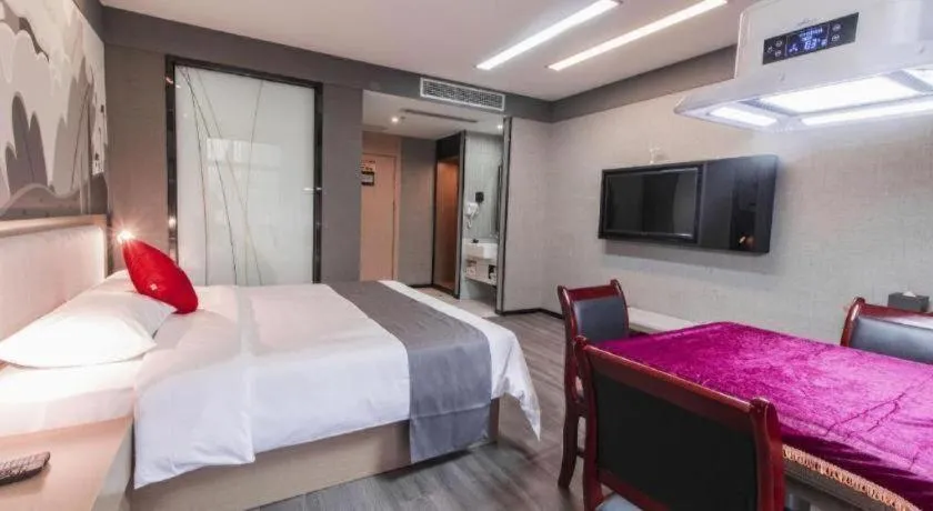 Bed in Thank Inn Guizhou Bijie Qianxi County High-Speed Railway Station