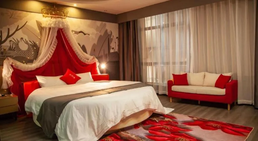 Bed in Thank Inn Guizhou Bijie Qianxi County High-Speed Railway Station