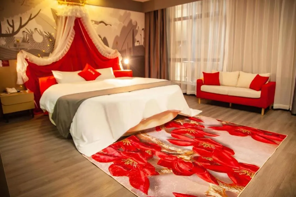 Bed in Thank Inn Guizhou Bijie Qianxi County High-Speed Railway Station