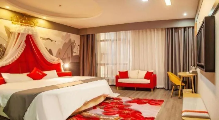 Bed in Thank Inn Guizhou Bijie Qianxi County High-Speed Railway Station