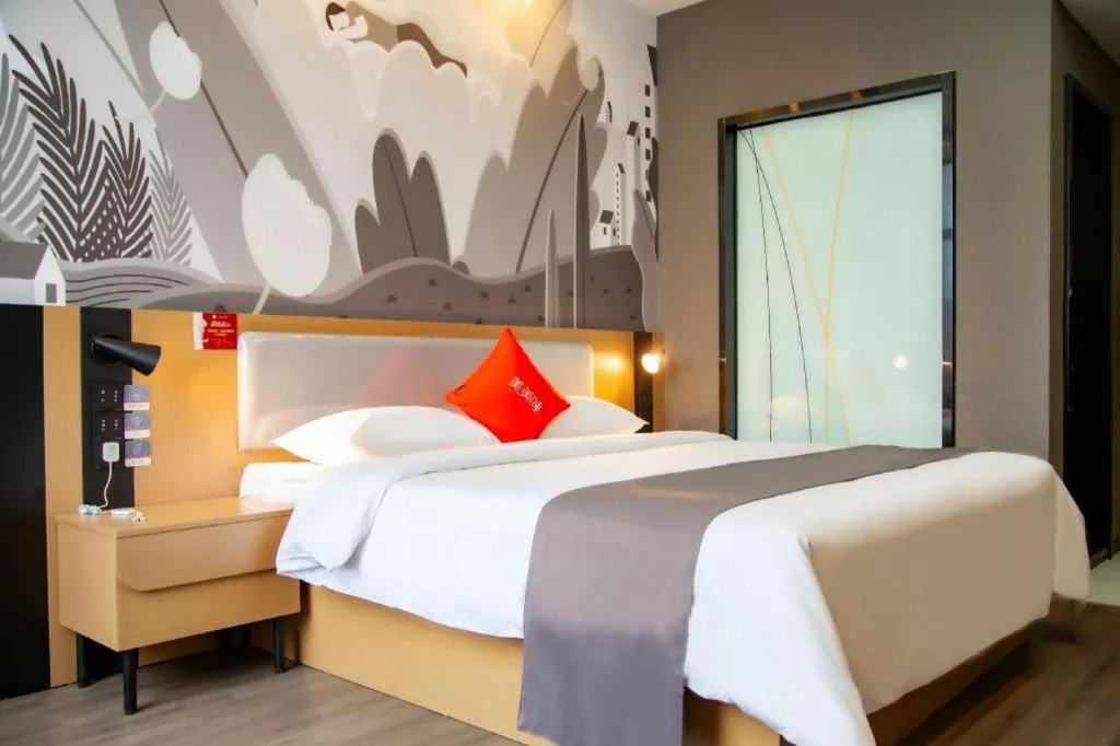 Bed in Thank Inn Guizhou Bijie Qianxi County High-Speed Railway Station