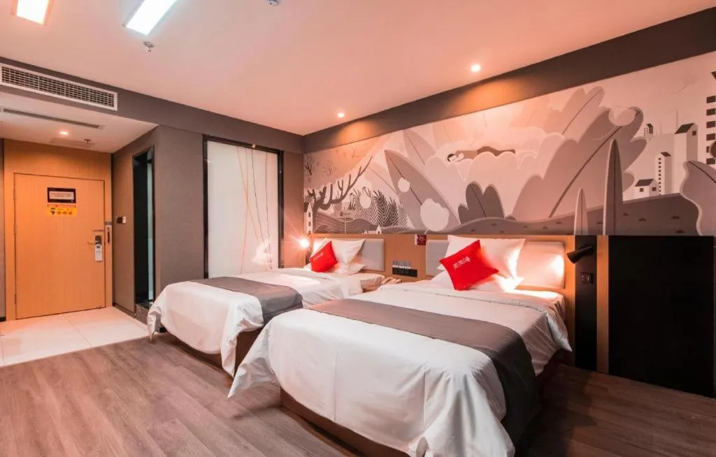 Bed in Thank Inn Guizhou Bijie Qianxi County High-Speed Railway Station