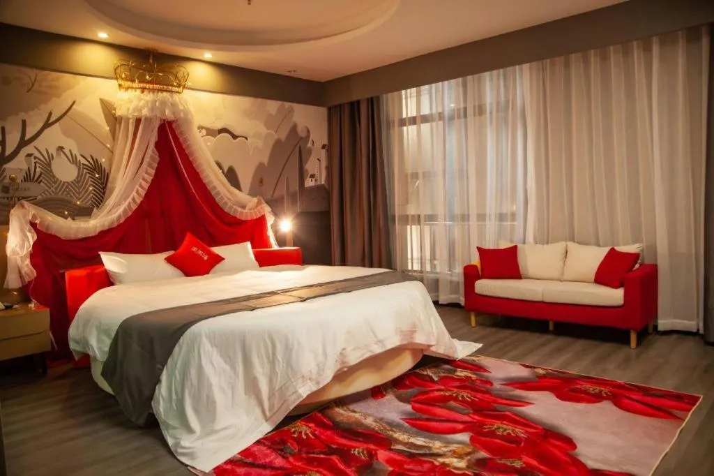 Bed in Thank Inn Guizhou Bijie Qianxi County High-Speed Railway Station