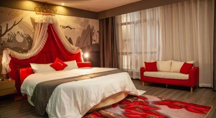 Bed in Thank Inn Guizhou Bijie Qianxi County High-Speed Railway Station