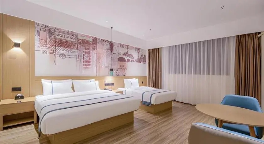 Bed in City Comfort Inn Wuzhou Xijiang Thrid Bridge Bed in City Comfort Inn Wuzhou Xijiang Thrid Bridge