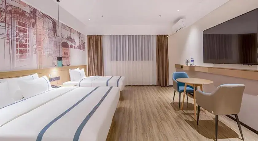 Bed in City Comfort Inn Wuzhou Xijiang Thrid Bridge Bed in City Comfort Inn Wuzhou Xijiang Thrid Bridge