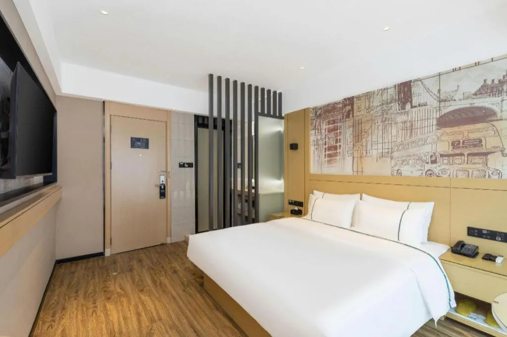 Bed in City Comfort Inn Yunfu Xinxing Juncheng Plaza