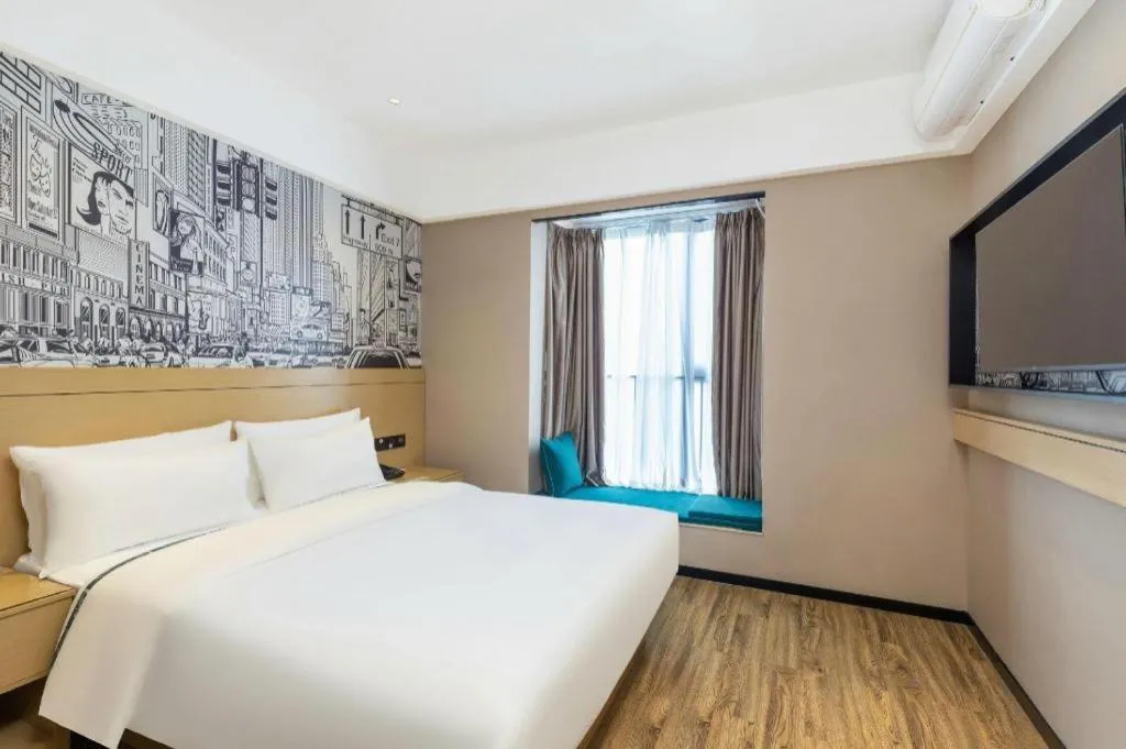 Bed in City Comfort Inn Yunfu Xinxing Juncheng Plaza