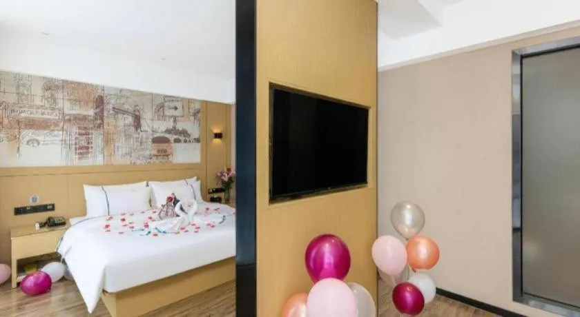 Bed in City Comfort Inn Yunfu Xinxing Juncheng Plaza