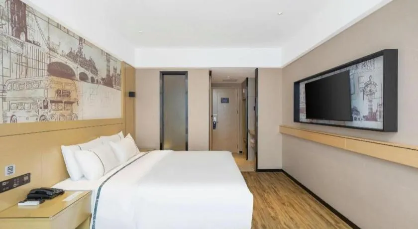 Bed in City Comfort Inn Yunfu Xinxing Juncheng Plaza