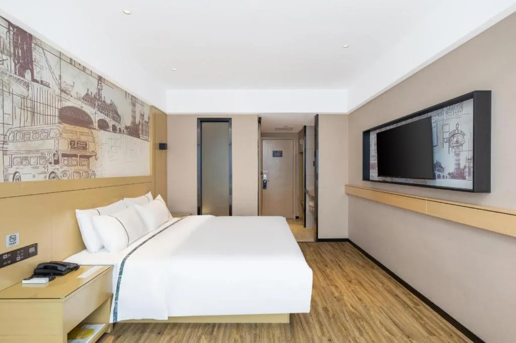 Bed in City Comfort Inn Yunfu Xinxing Juncheng Plaza